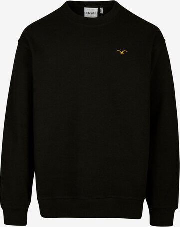 Cleptomanicx Sweatshirt in Black: front