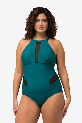 Ulla Popken Swimsuit in Blue: front