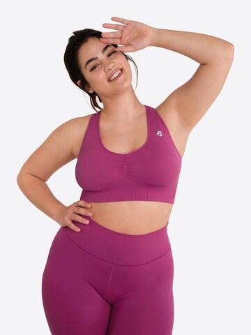 Bustier Soutien-gorge de sport 'Venice' OCEANSAPART en rose : devant