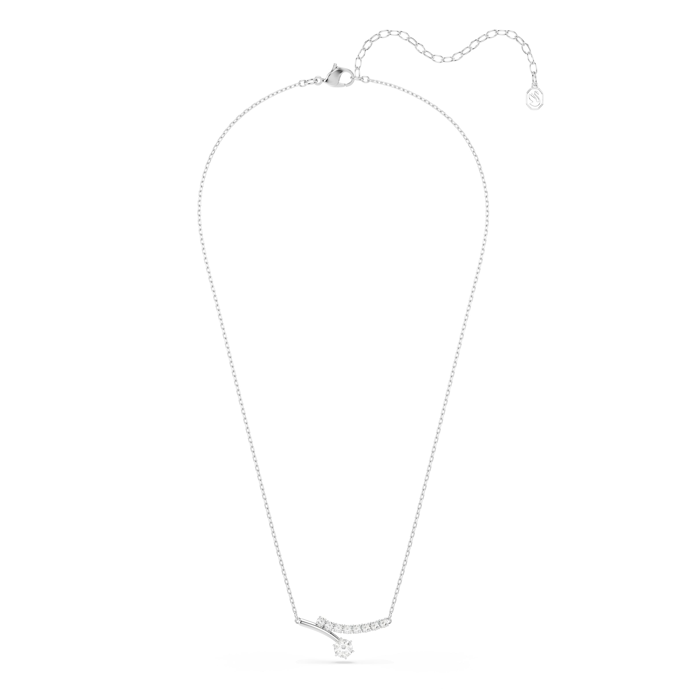Chaîne 'MATRIX' Swarovski en blanc : devant