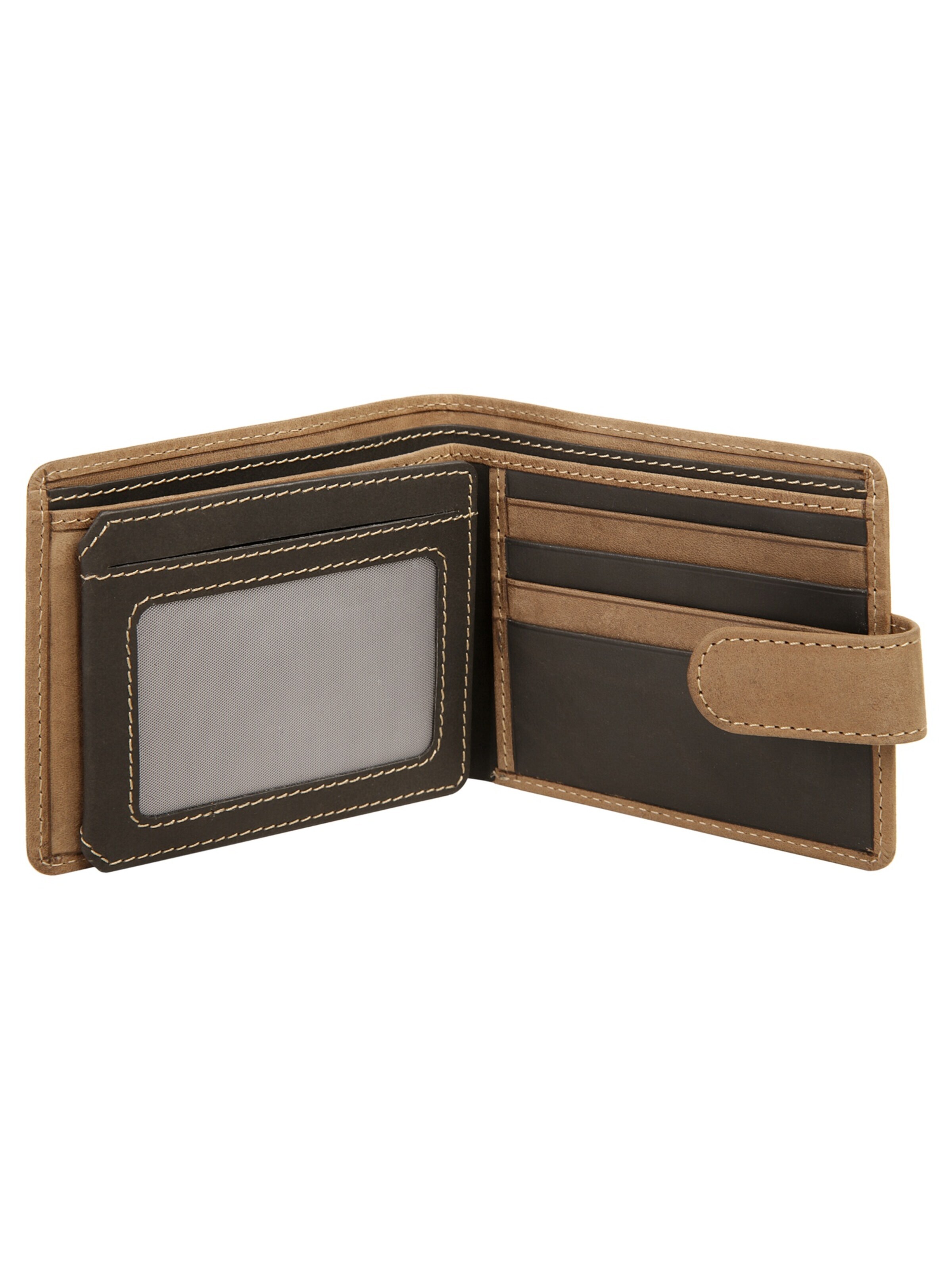 BODENSCHATZ Wallet 'BICOLOUR' in Brown