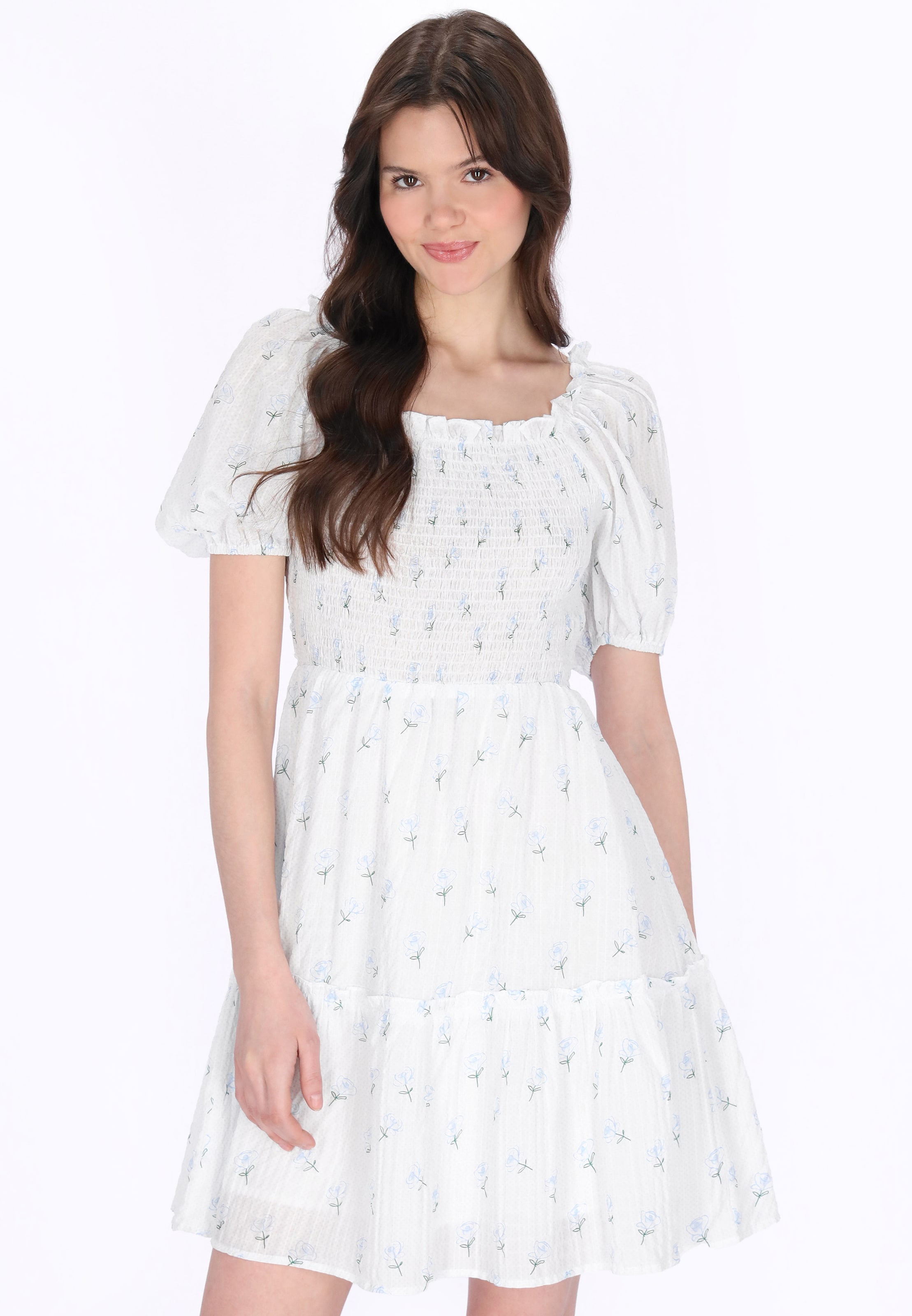 MYMO Jurk in Blauw: voorkant