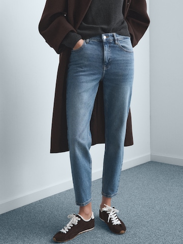 MANGO Ohlapna forma Kavbojke 'NEWMOM' | modra barva: sprednja stran