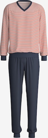 CALIDA Pyjama lang 'Nightwear Xtra' in Bruin: voorkant