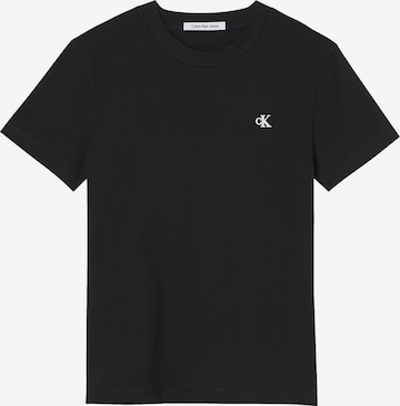 Calvin Klein Jeans Curve Тениска в черно: отпред