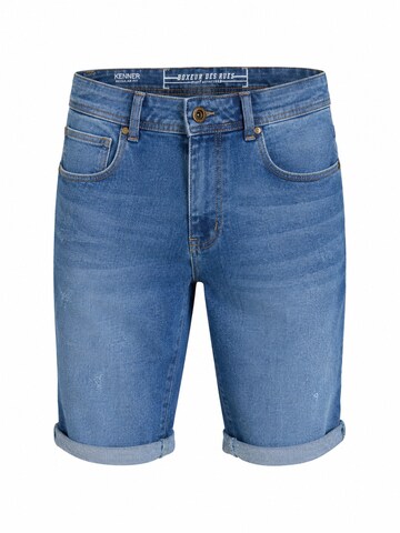 Boxeur des Rues Regular Jeans 'Men's Denim Shorts Boxeur des Rues Kenner, Regular Fit, Medium Blue, Classic Look'‌ in Blau: Vorderseite
