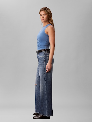mėlyna Calvin Klein Jeans Plačios klešnės Džinsai