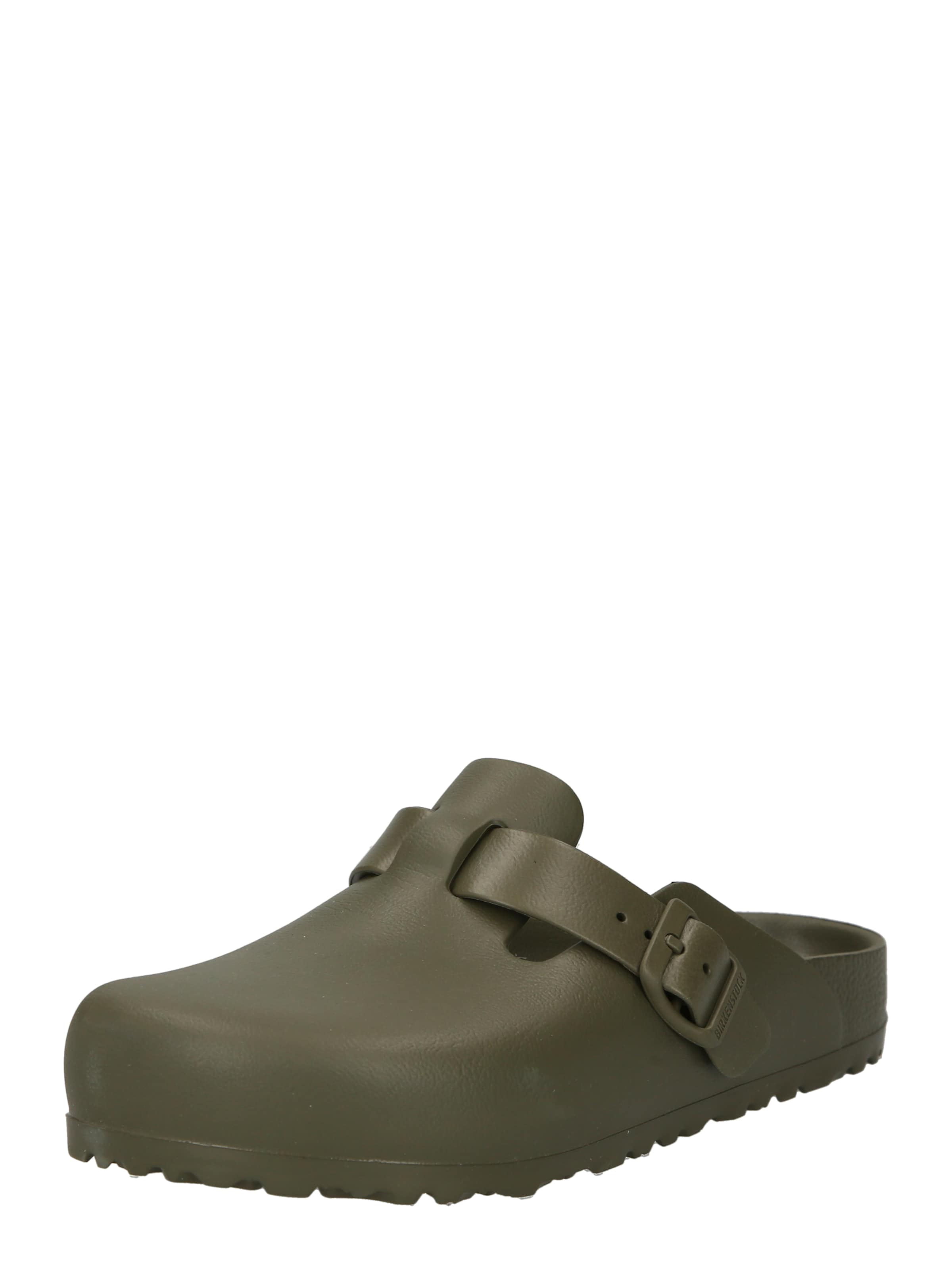 BIRKENSTOCK Slipper 'Boston' in Green: front