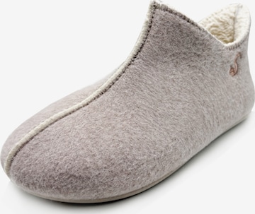thies Stiefelette 'thies 1856 ® Organic Slipper Boot' in Beige: Vorderseite