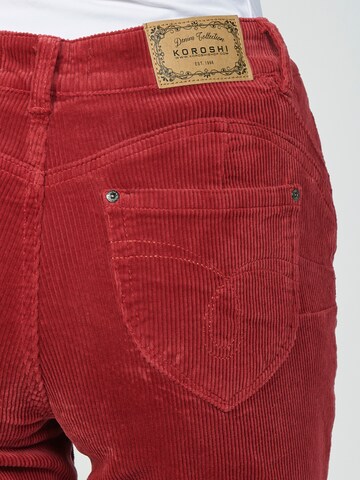 regular Jeans 'Glocke' di KOROSHI in rosso