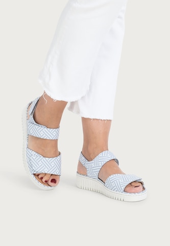 VITAFORM Sandale in Blau: Vorderseite