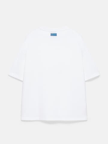 Pull&Bear Koszulka 'YELLOW LEMON' w kolorze biały