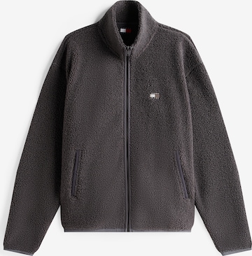 Giacca di pile di Tommy Jeans in nero: frontale