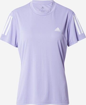 ADIDAS SPORTSWEAR - Camisa funcionais 'Own The Run' em roxo: frente