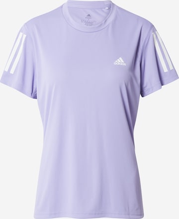 T-shirt fonctionnel 'Own The Run' ADIDAS SPORTSWEAR en violet : devant