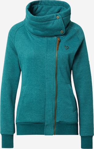 Alife and Kickin Zip-Up Hoodie 'MerteAK' in Green: front