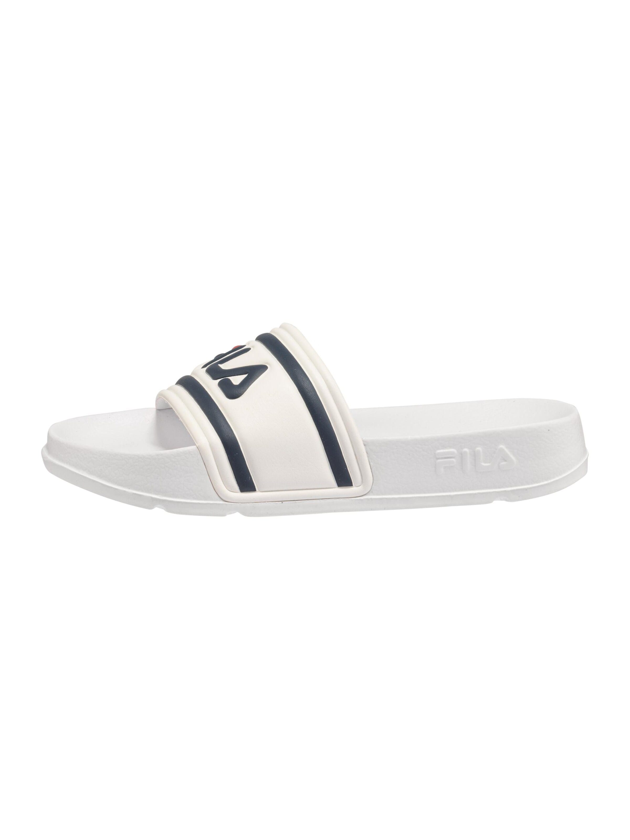 Ciabatta 'MORRO BAY slipper kids' di FILA in bianco: frontale