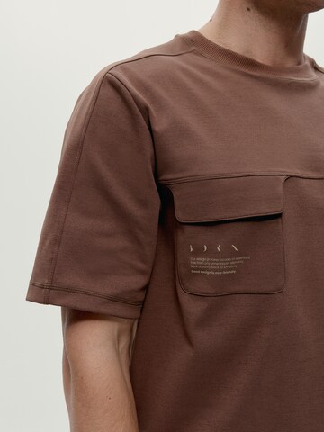 T-Shirt ' Tirreno ' Born en marron