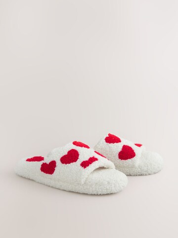 Next Slippers in White