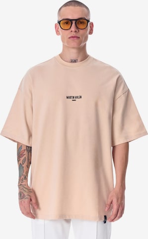 MARTIN VALEN Shirt in Beige: voorkant