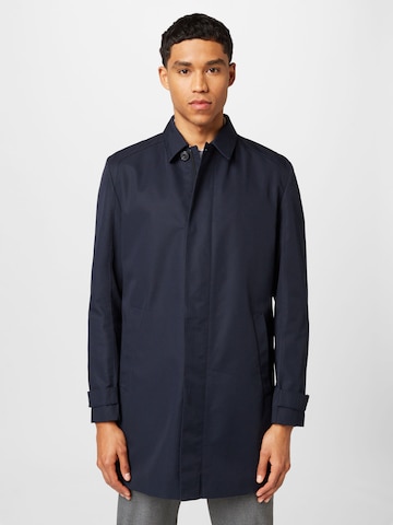 HUGO Red Between-Seasons Coat 'Marec' in Blue: front