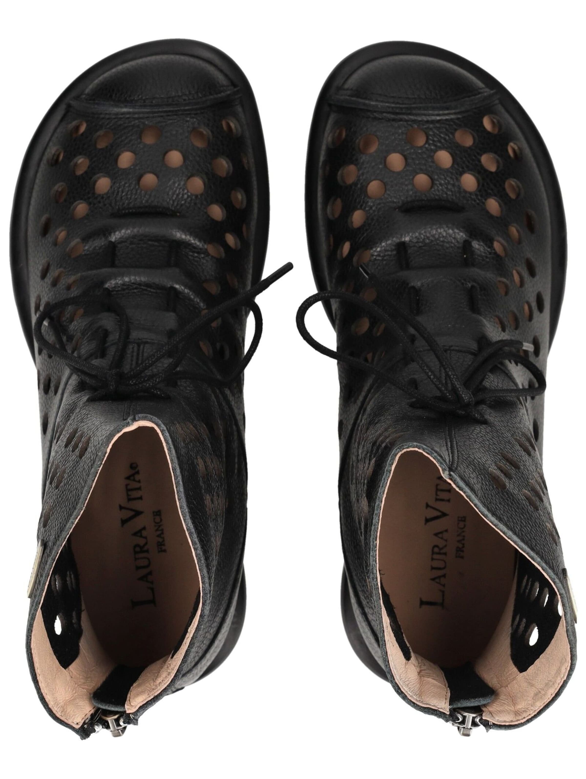 Stivaletto stringato di Laura Vita in nero