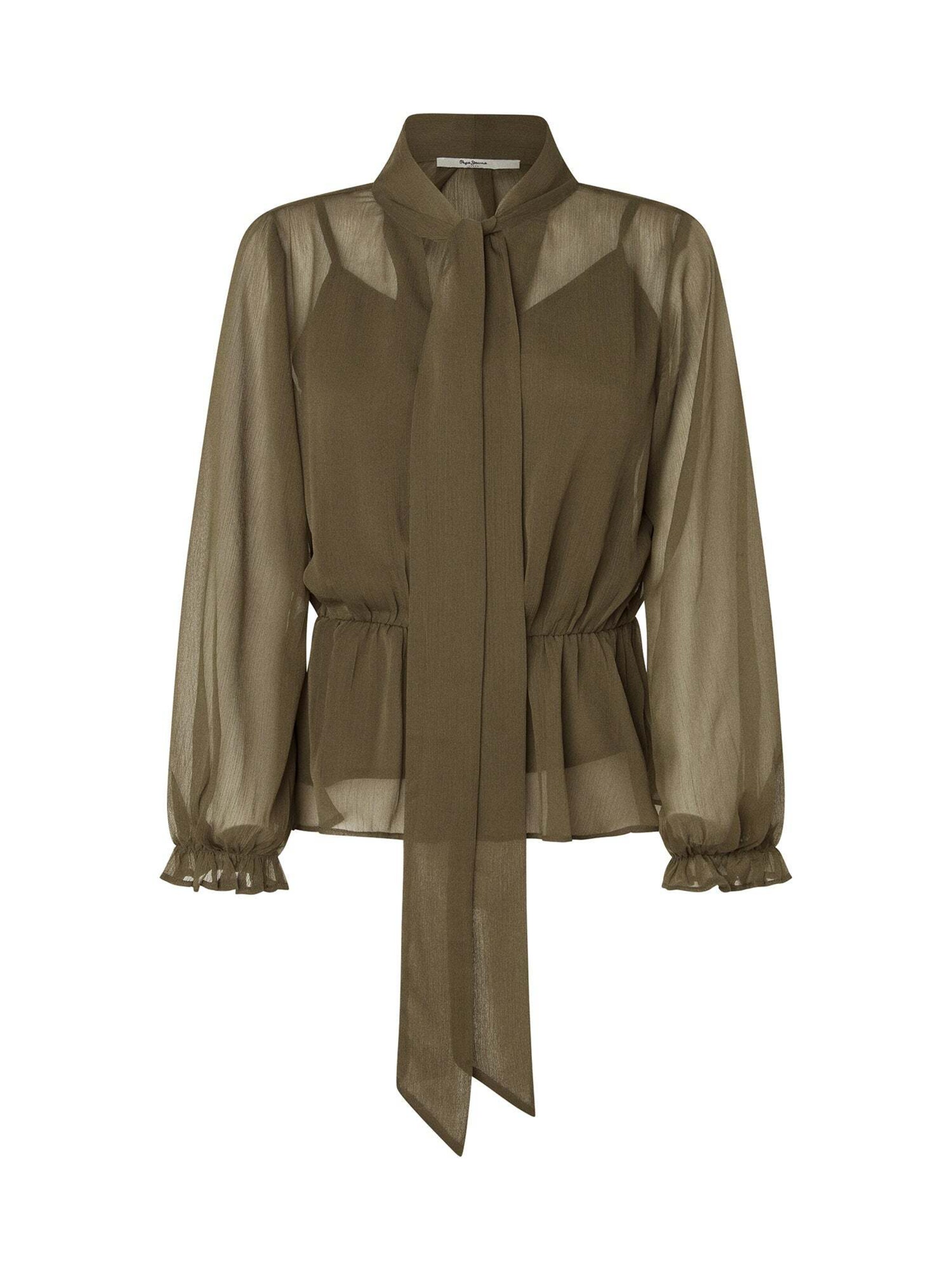 Pepe Jeans Blouse in Groen: voorkant