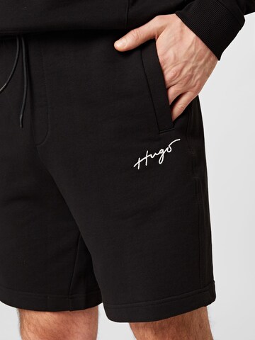 HUGO Red Regular Broek 'Dampinas' in Zwart