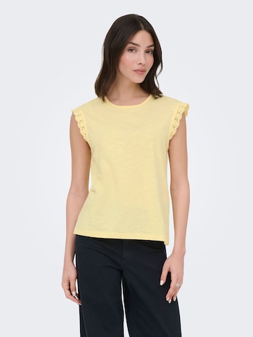 JDY Тениска 'JDYSalva' в жълто: отпред