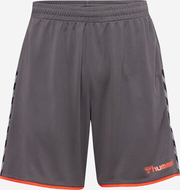 Hummel Sportbroek ' POLY' in Grijs: voorkant