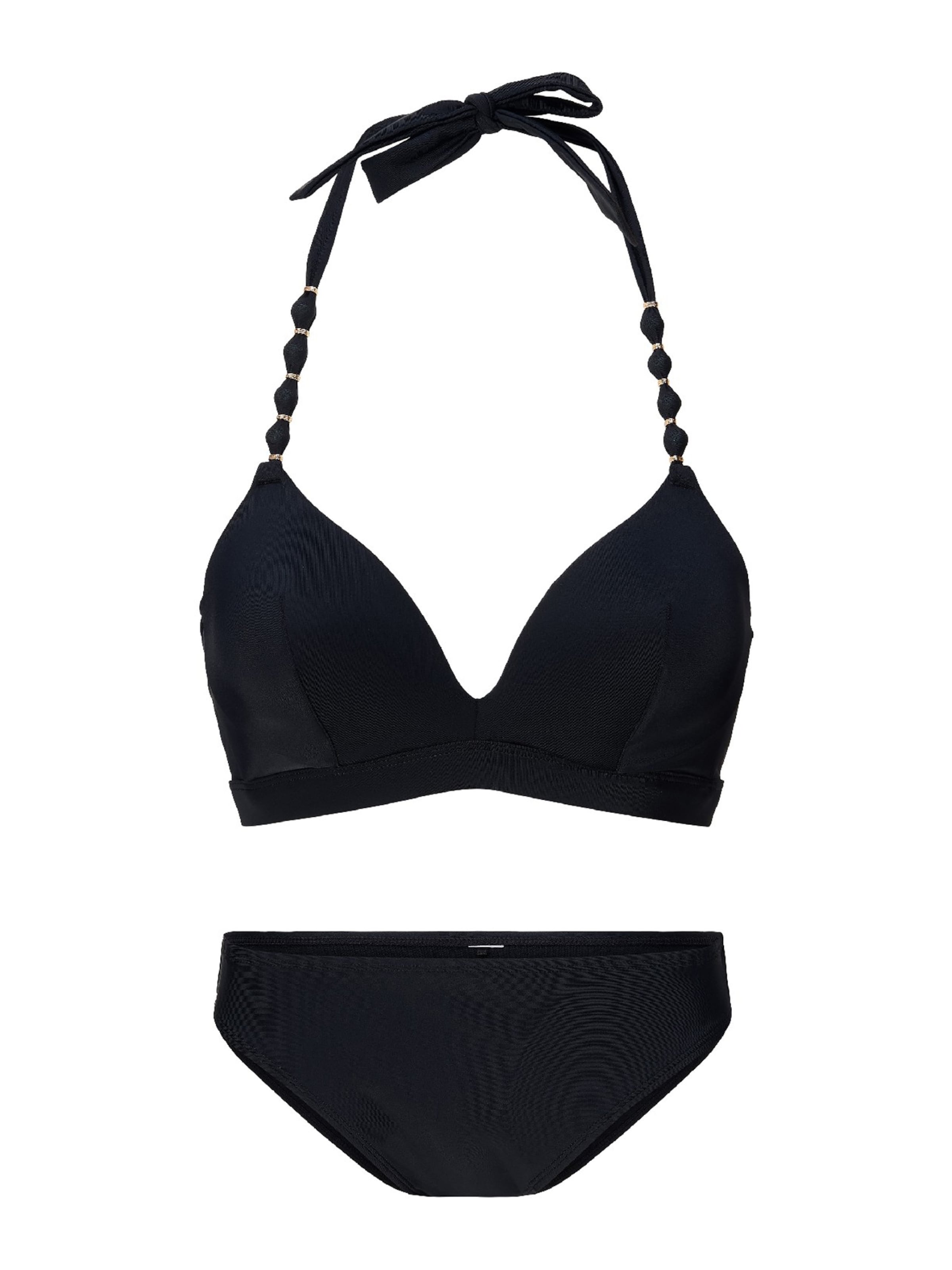Triangle Bikini LingaDore en noir : devant