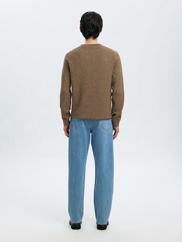 SELECTED Trui 'SLHROSS' in Bruin