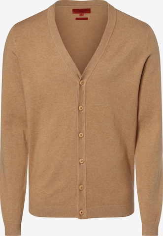 Finshley & Harding Knit Cardigan in Brown: front