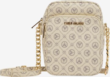 Carlo Colucci Crossbody Bag in Beige: front