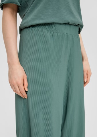 Wide Leg Pantalon s.Oliver Red Label Plus en vert