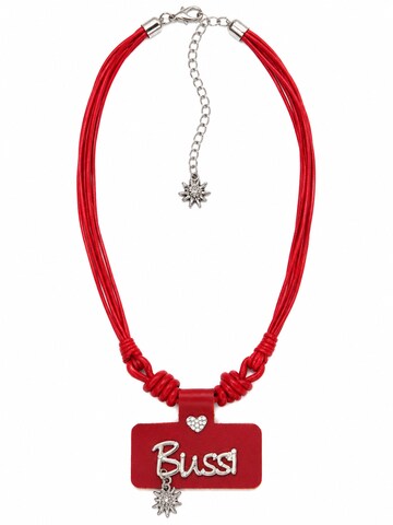 Allgäu Rebell Necklace 'Bussi' in Red: front