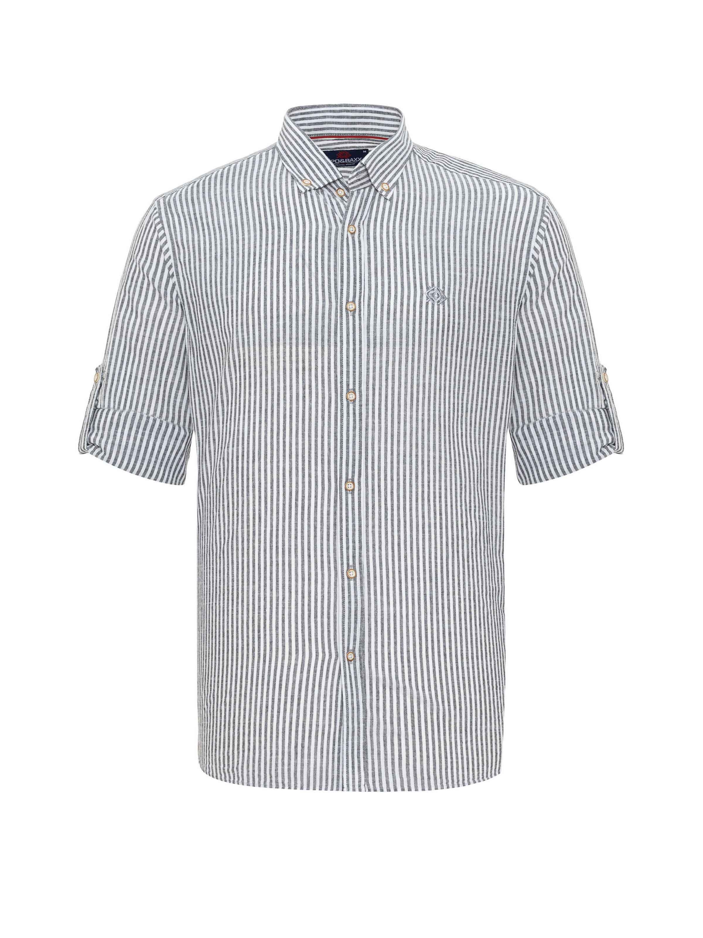 Coupe slim Chemise 'CH194' CIPO & BAXX en noir