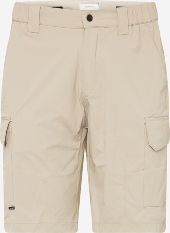 Jack's Regular Cargobroek in Beige: voorkant