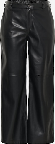Loosefit Pantalon KAFFE CURVE en noir : devant