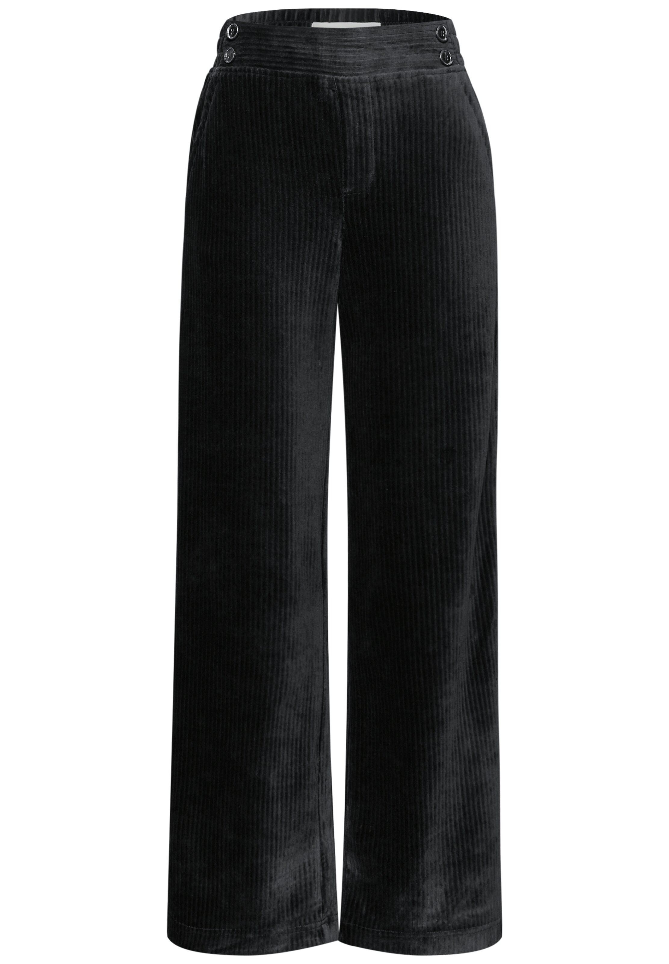 Street One Studio Wide leg Pants in Black: front
