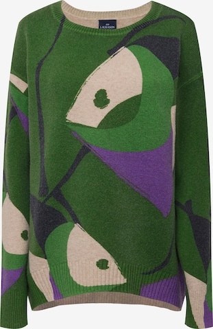 Pull-over LAURASØN en vert : devant