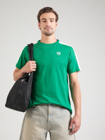 Sergio Tacchini Μπλουζάκι 'CARLO' σε πράσινο: μπροστά