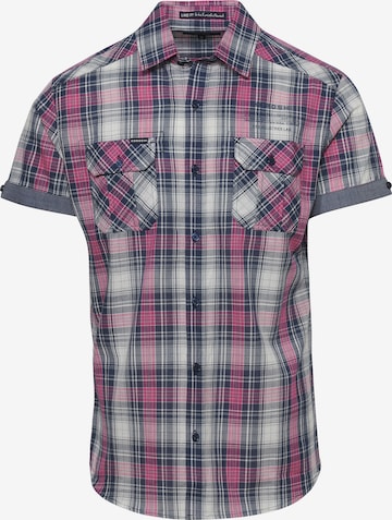 Regular fit Camicia di KOROSHI in grigio: frontale