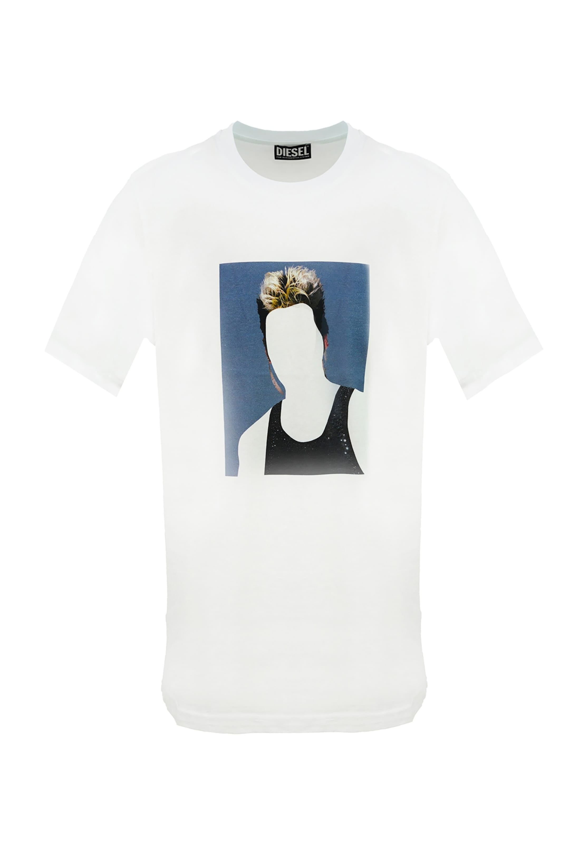 T-Shirt DIESEL en blanc : devant