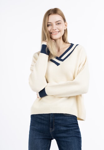 DreiMaster Maritim - Jersey en beige: frente