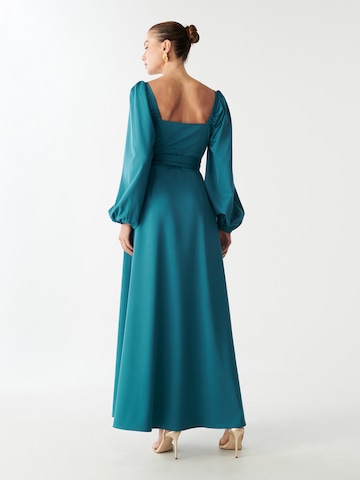 Willa Šaty 'Knoll' - Modrá: zadná strana