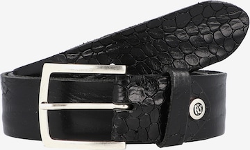b.belt Handmade in Germany Belt 'Bela' in Black: front