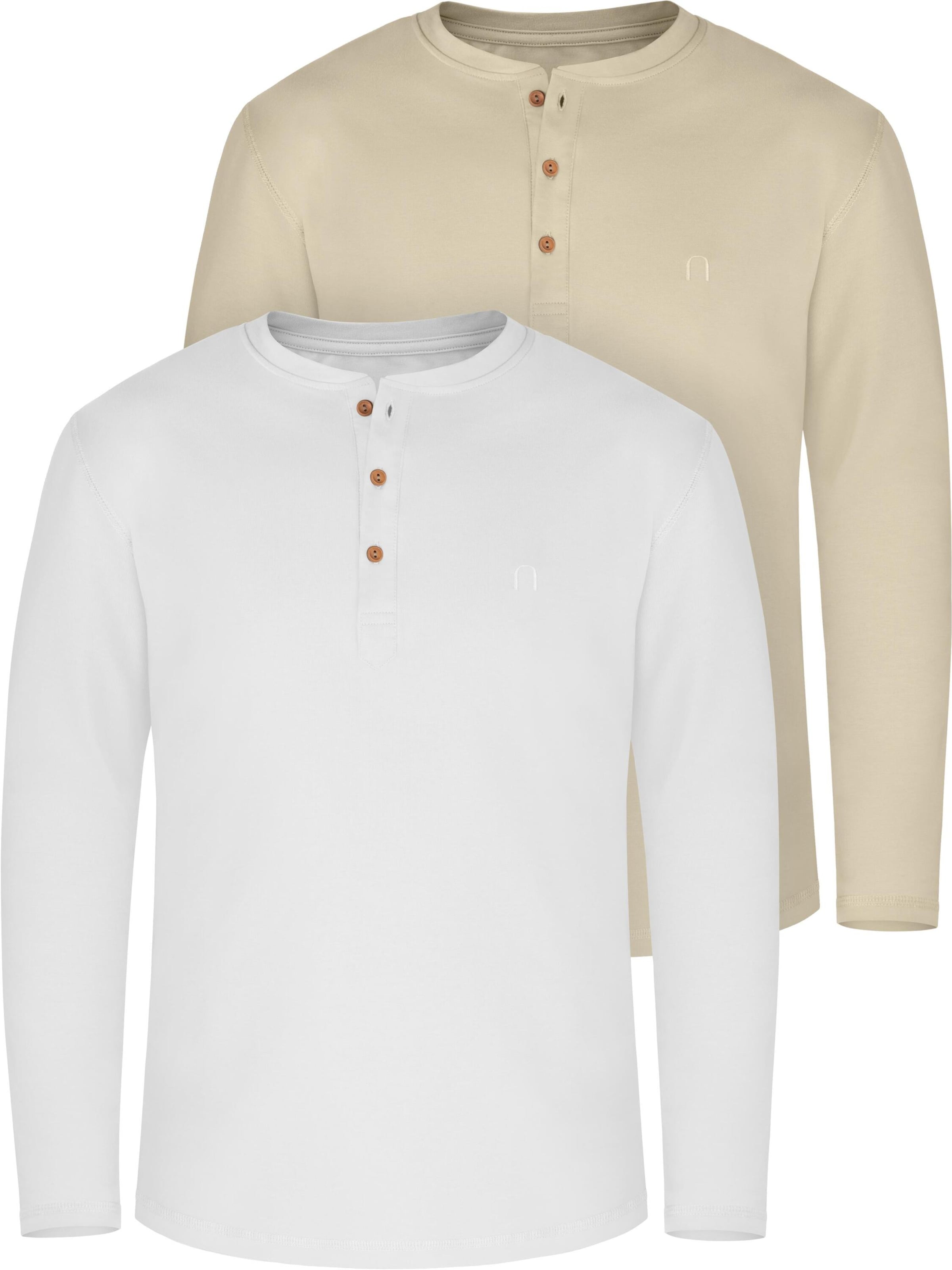 normani Shirt 'Neuville' in Beige: voorkant