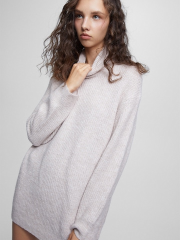 Pull&Bear Gebreide jurk in Beige