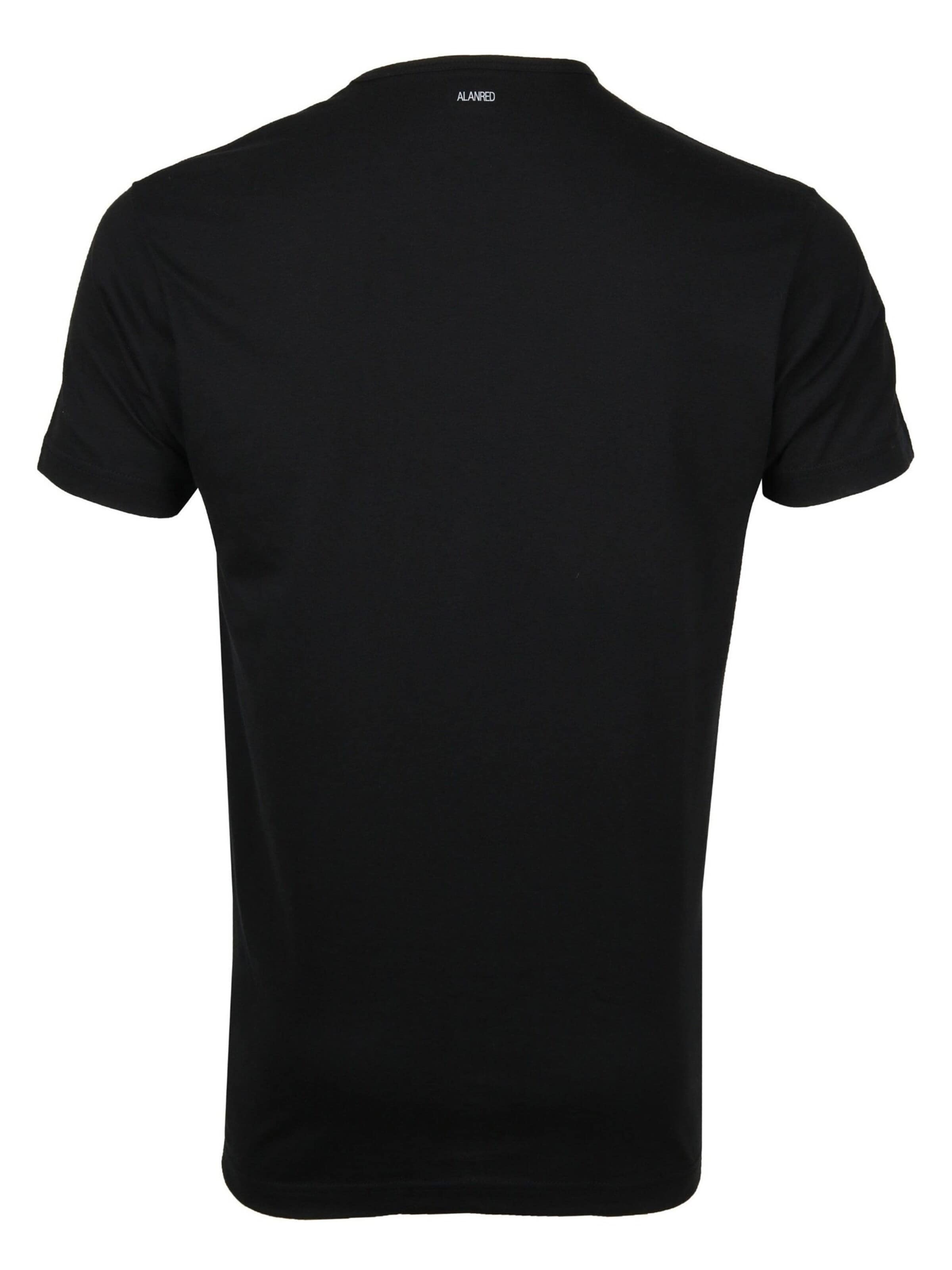 alan red Onderhemd 'VERMONT Stretch V-Neck' in Zwart
